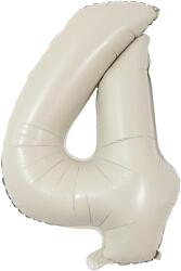 4 Rakam Folyo Balon Saten Krem 75cm - Partici