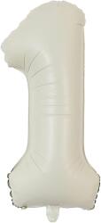 1 Rakam Folyo Balon Saten Krem 75cm - Partici