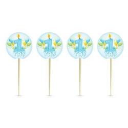 1 Yaş Mavi Balonlu Kürdan 20'li - Partici