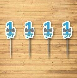 1 Yaş Mavi Papyonlu Kürdan 10'lu - Partici