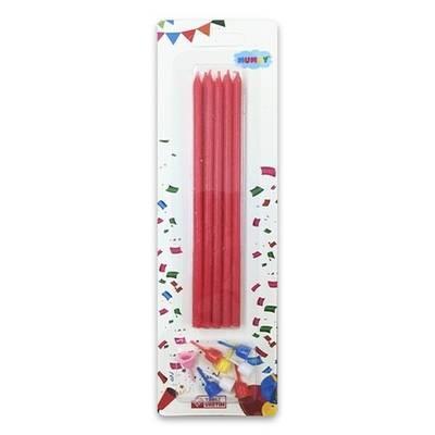 15cm Kırmızı Mum 10'lu - 1