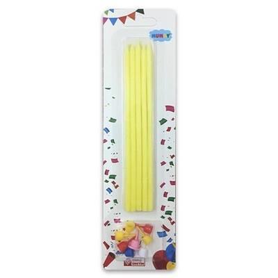 15cm Sarı Mum 10'lu - 1