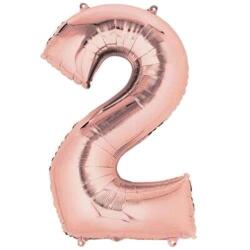 2 Rakam Folyo Balon Rose Gold 40cm - Partici