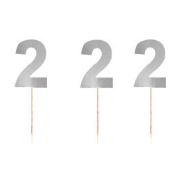 2 Rakam Gümüş Kürdan 20'li - Partici