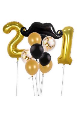 21 Yaş Folyo Balon Seti Altın