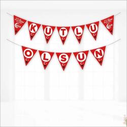 23 Nisan Kutlu Olsun Üçgen Bayrak Flama - Partici