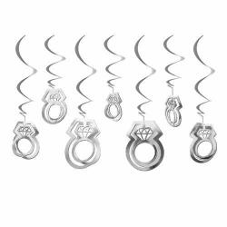3 D Tavan Yüzük Süs Seti Gümüş 11'li - Partici