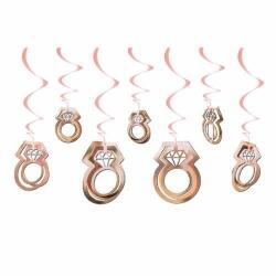 3 D Tavan Yüzük Süs Seti Rose Gold 11'li - Partici