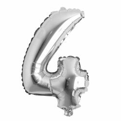 4 Rakam Folyo Balon Gümüş 75cm - Partici