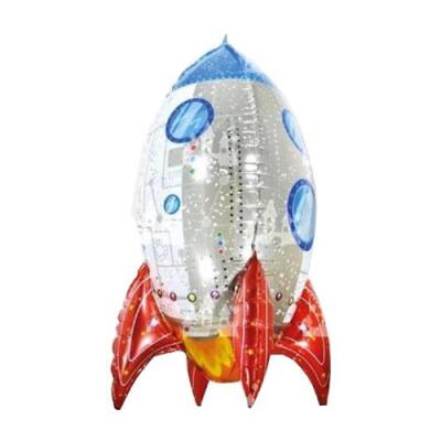 4D Roket Folyo Balon 75cm - 1