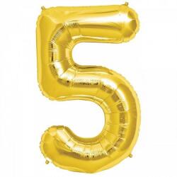 5 Rakam Folyo Balon Altın 75cm - Partici