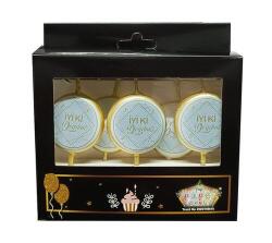 5'li Mavi Üzeri Gold İyi ki Doğdun Mum - Partici