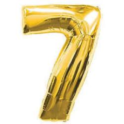 7 Rakam Folyo Balon Altın 40cm - Partici
