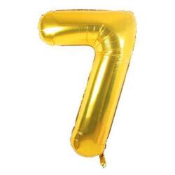 7 Rakam Folyo Balon Altın 75cm - Partici