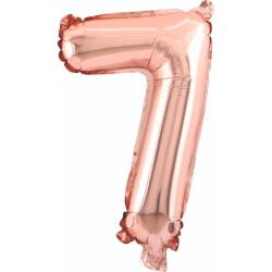 7 Rakam Folyo Balon Rose Gold 75cm - Partici