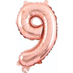 9 Rakam Folyo Balon Rose Gold 75cm - Partici