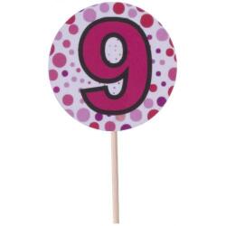 9 Yaş pembe Puantiyeli Kürdan 20'li - Partici