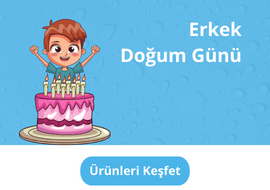 Erkek Doğum Günü Parti Malzemeleri