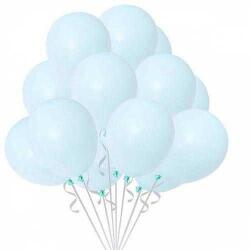 Makaron Açık Mavi Balon 10'lu Paket - Partici
