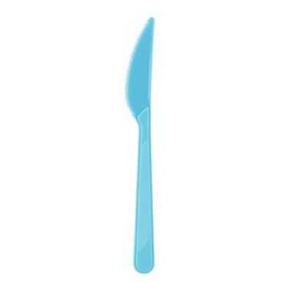 Açık Mavi Plastik Bıçak 24'lü - 1