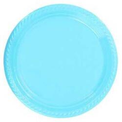 Açık Mavi Plastik Tabak 24'lü - Partici