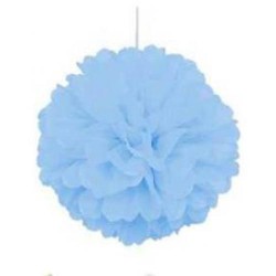 Açık Mavi Ponpon Süs - 