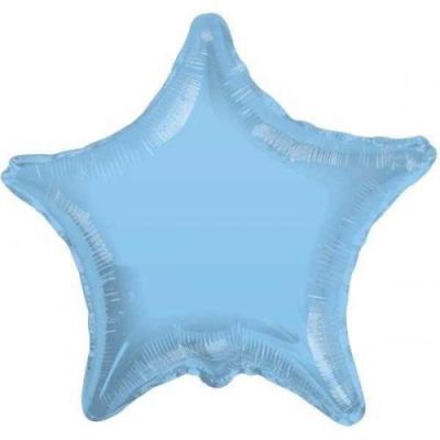 Açık Mavi Yıldız Folyo Balon 25cm - 1