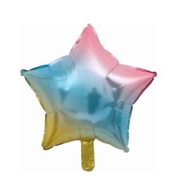 Rengarenk Yıldız Folyo Balon 45cm - 2