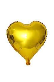 Altın Kalp Folyo Balon 100cm - 1