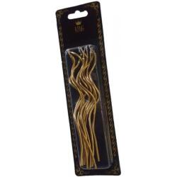 15cm Altın Spiral Mum 6'lı - Partici