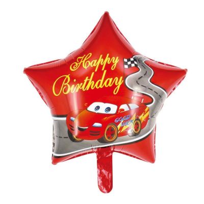 Araba Happy Birthday Temalı Cars Folyo Balon 18inç - 1