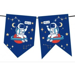 Astronot Uzayda Banner - 
