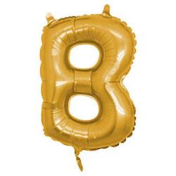 B Harf Folyo Balon Altın 40cm - Partici