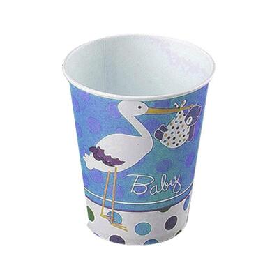 Baby Shower Mavi Leylek Karton Bardak 8'li - 1