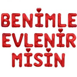 Benimle Evlenir Misin Folyo Balon Seti - 2