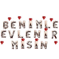 Benimle Evlenirmisin Folyo Balon Seti - 1