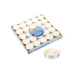 Beyaz Tealight Mum 50'li - Partici