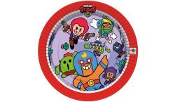 Brawl Stars Temalı Tabak 8 Adet - Partici