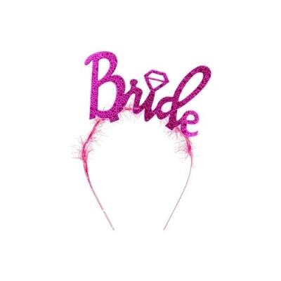 Bride Fuşya Metal&Eva Taç - 1