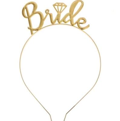 Bride Metal Gold Taç - 1