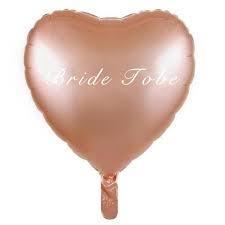 Bride To Be Baskılı Rose Gold Kalp Folyo Balon 18 inç - Partici