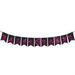 Bride To Be Fuşya Siyah Banner - Partici