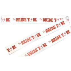 Bride To Be Gelin Kuşağı Kırmızı Yazılı - Partici