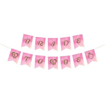 Bride To Be Pembe Banner - 1