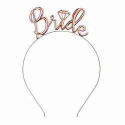 Bride Metal Rose Gold Taç - Partici