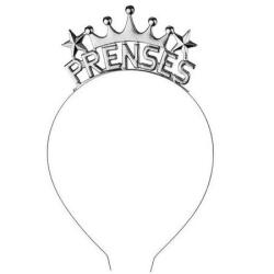 Prenses Metal Gümüş Taç - Partici