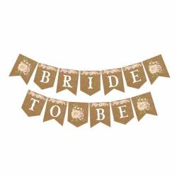 Bride To Be ZikZak Harf Banner - Partici