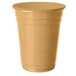 Büyük Boy Plastik Altın Bardak - Partici