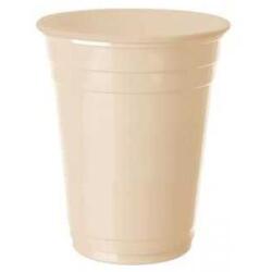 Büyük Boy Plastik Krem Bardak 8'li - Partici
