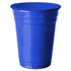 Büyük Boy Plastik Mavi Bardak 8'li - Partici